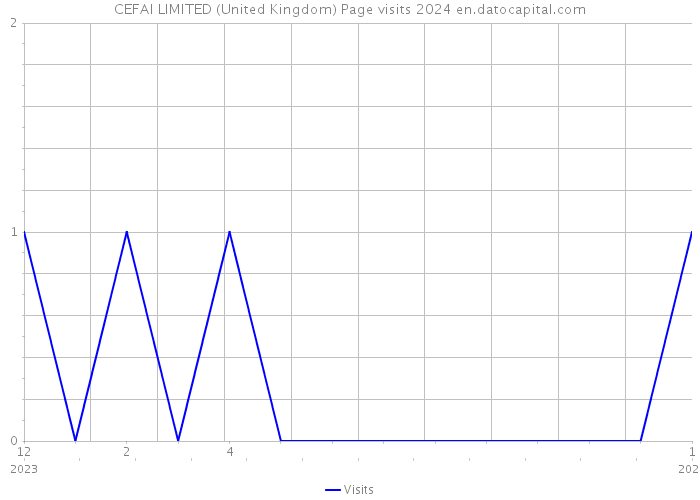 CEFAI LIMITED (United Kingdom) Page visits 2024 