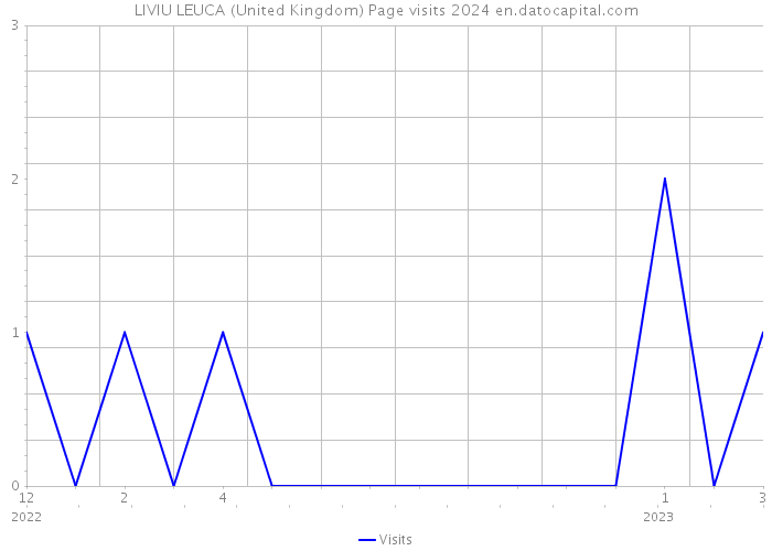 LIVIU LEUCA (United Kingdom) Page visits 2024 