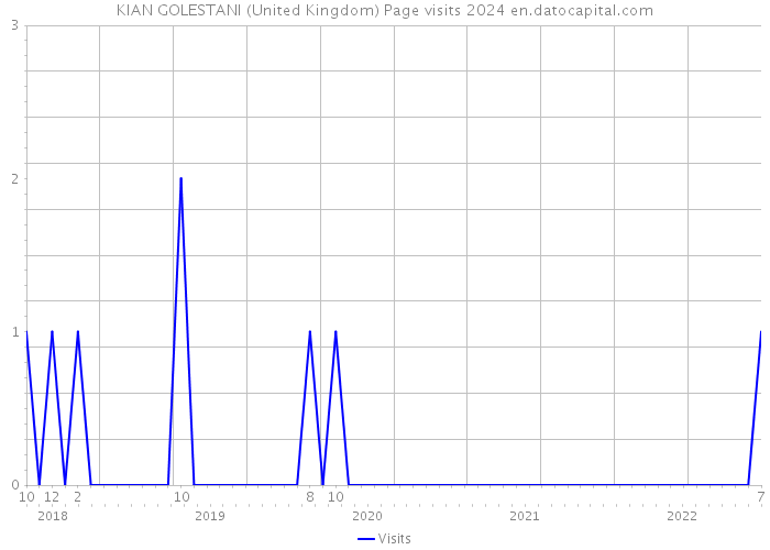 KIAN GOLESTANI (United Kingdom) Page visits 2024 