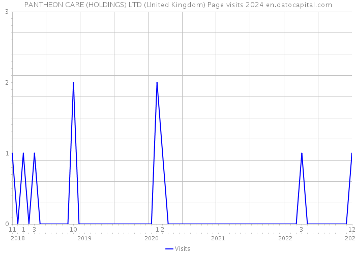 PANTHEON CARE (HOLDINGS) LTD (United Kingdom) Page visits 2024 