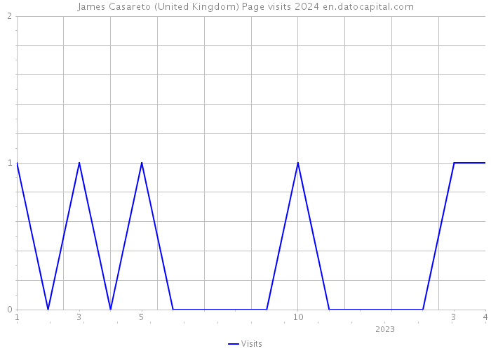 James Casareto (United Kingdom) Page visits 2024 