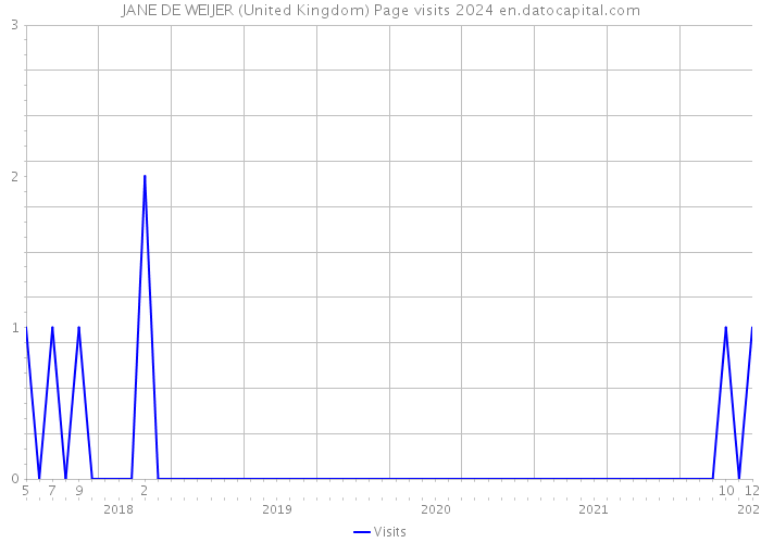 JANE DE WEIJER (United Kingdom) Page visits 2024 