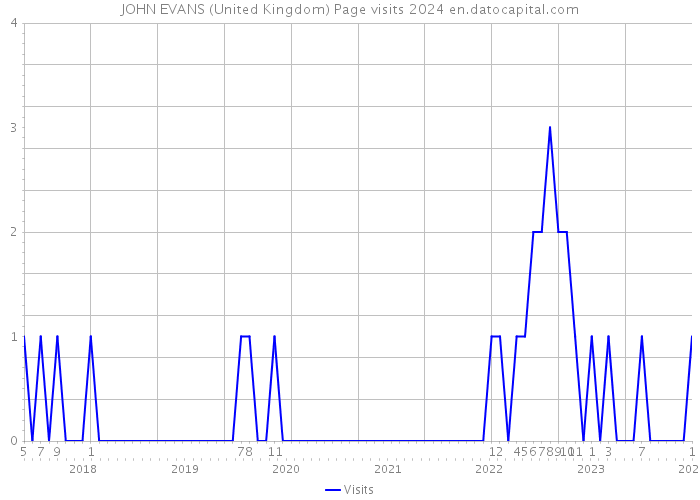JOHN EVANS (United Kingdom) Page visits 2024 