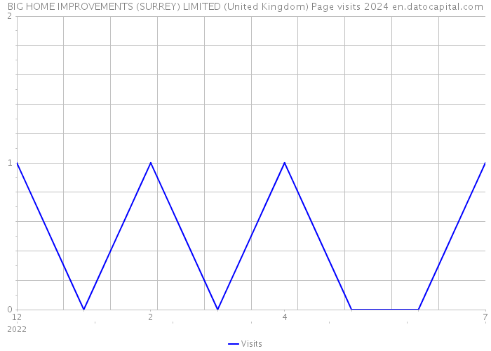 BIG HOME IMPROVEMENTS (SURREY) LIMITED (United Kingdom) Page visits 2024 