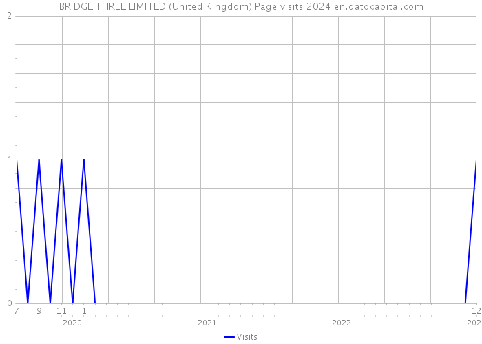 BRIDGE THREE LIMITED (United Kingdom) Page visits 2024 
