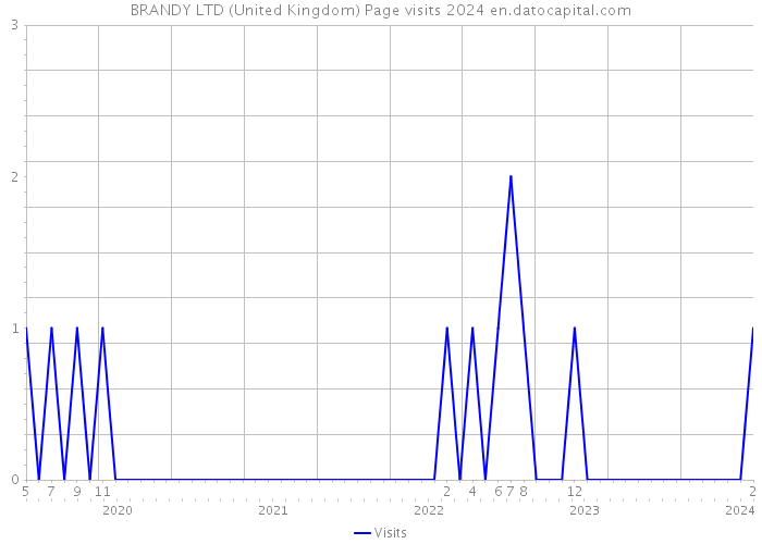 BRANDY LTD (United Kingdom) Page visits 2024 