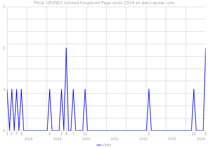 PAUL GRUNDY (United Kingdom) Page visits 2024 
