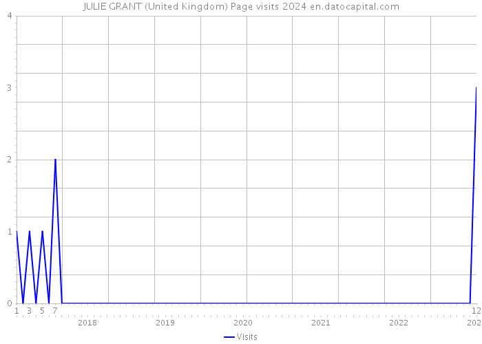 JULIE GRANT (United Kingdom) Page visits 2024 