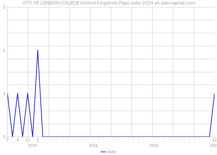 CITY OF LONDON COLLEGE (United Kingdom) Page visits 2024 