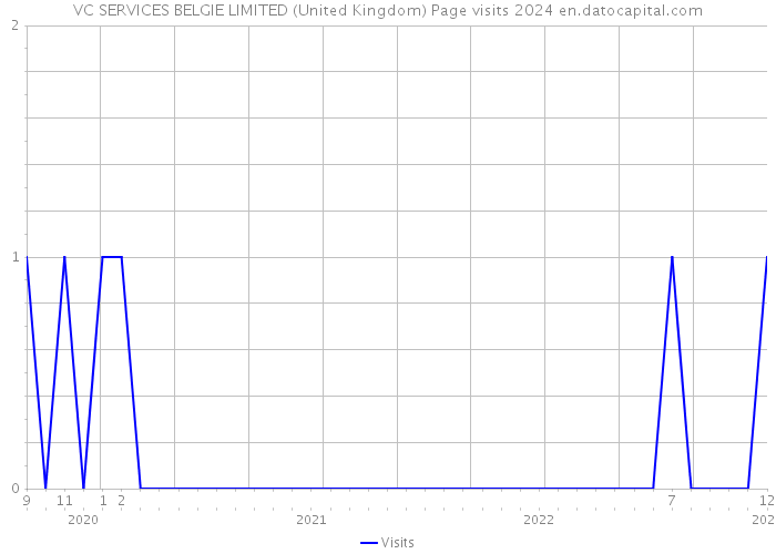 VC SERVICES BELGIE LIMITED (United Kingdom) Page visits 2024 