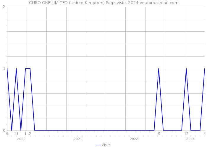 CURO ONE LIMITED (United Kingdom) Page visits 2024 