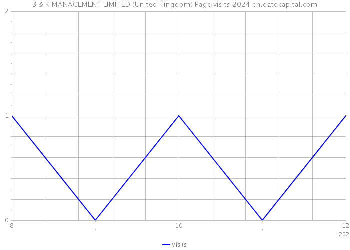 B & K MANAGEMENT LIMITED (United Kingdom) Page visits 2024 