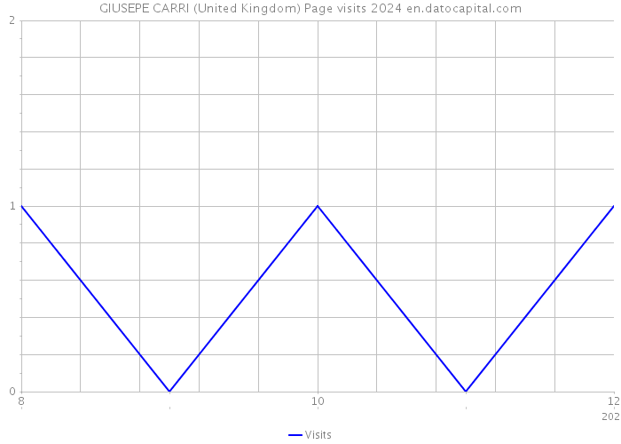 GIUSEPE CARRI (United Kingdom) Page visits 2024 