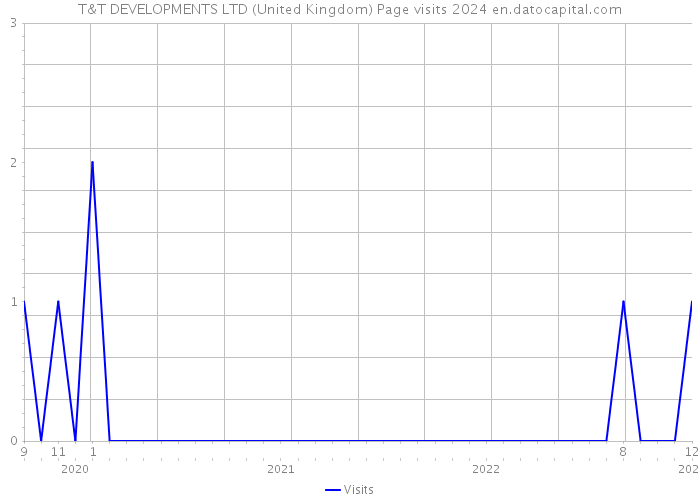 T&T DEVELOPMENTS LTD (United Kingdom) Page visits 2024 