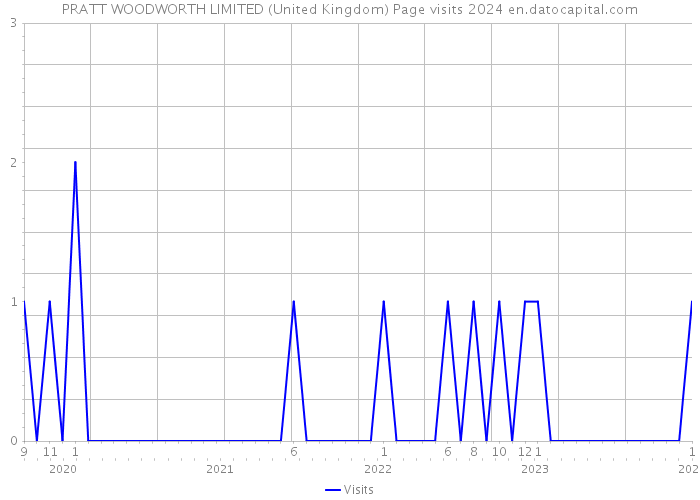 PRATT WOODWORTH LIMITED (United Kingdom) Page visits 2024 