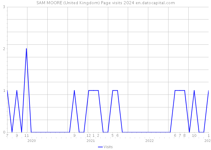 SAM MOORE (United Kingdom) Page visits 2024 