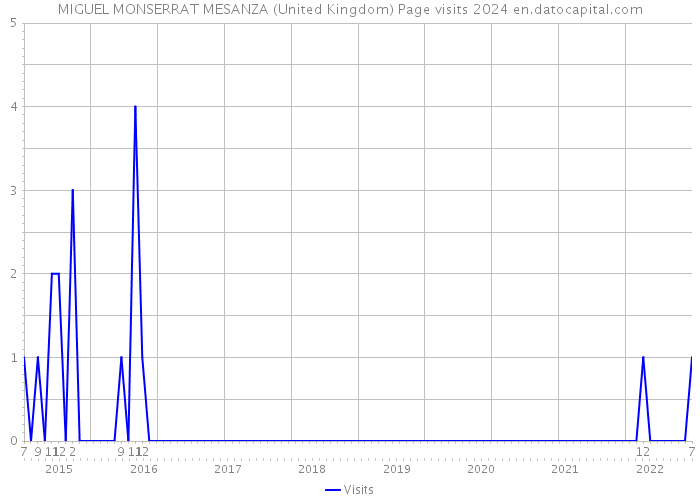 MIGUEL MONSERRAT MESANZA (United Kingdom) Page visits 2024 