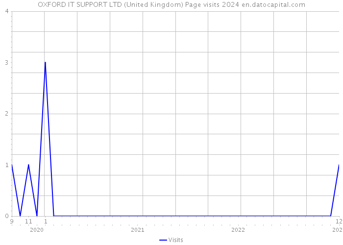 OXFORD IT SUPPORT LTD (United Kingdom) Page visits 2024 