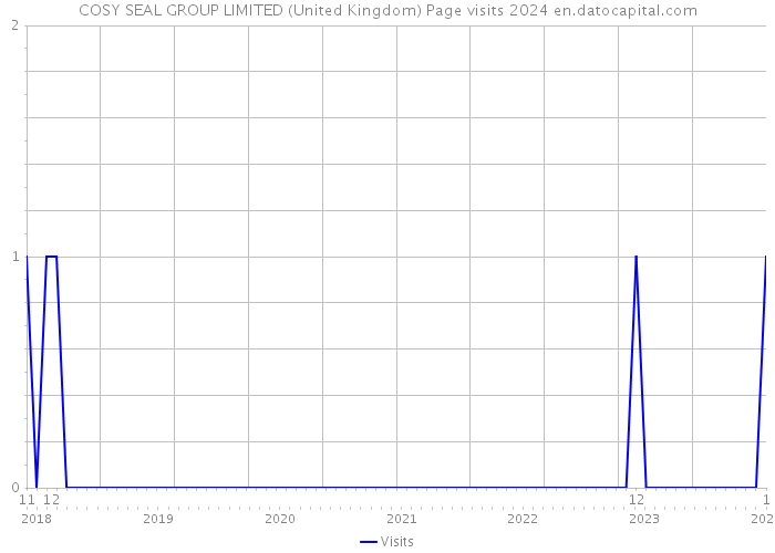 COSY SEAL GROUP LIMITED (United Kingdom) Page visits 2024 
