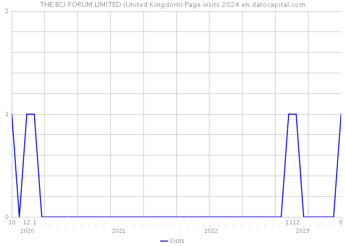 THE BCI FORUM LIMITED (United Kingdom) Page visits 2024 