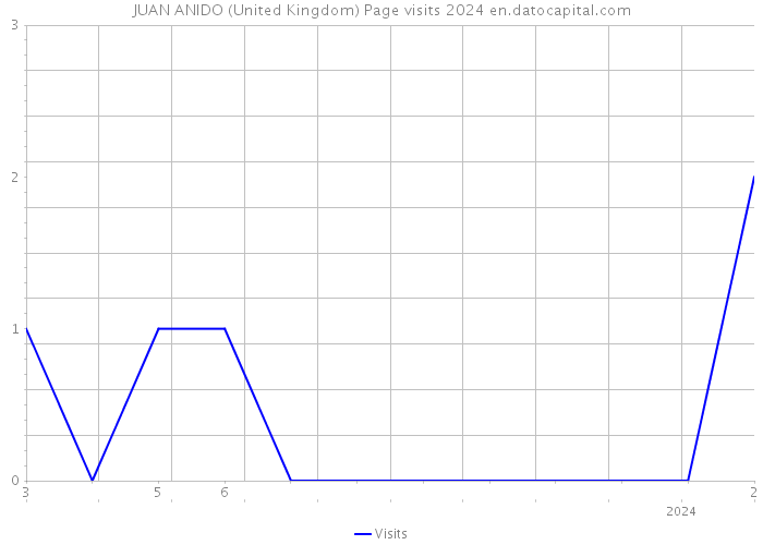 JUAN ANIDO (United Kingdom) Page visits 2024 
