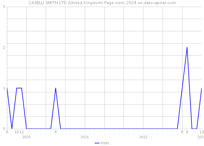 CASELLI SMITH LTD (United Kingdom) Page visits 2024 