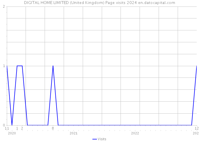 DIGITAL HOME LIMITED (United Kingdom) Page visits 2024 