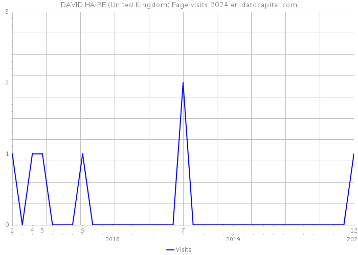 DAVID HAIRE (United Kingdom) Page visits 2024 