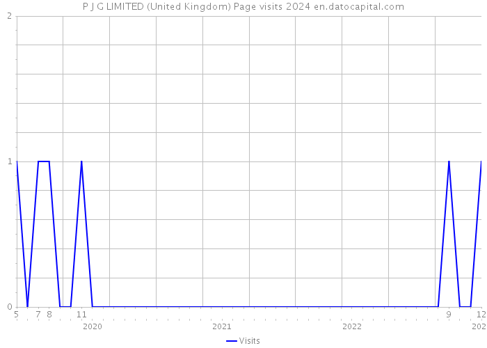 P J G LIMITED (United Kingdom) Page visits 2024 