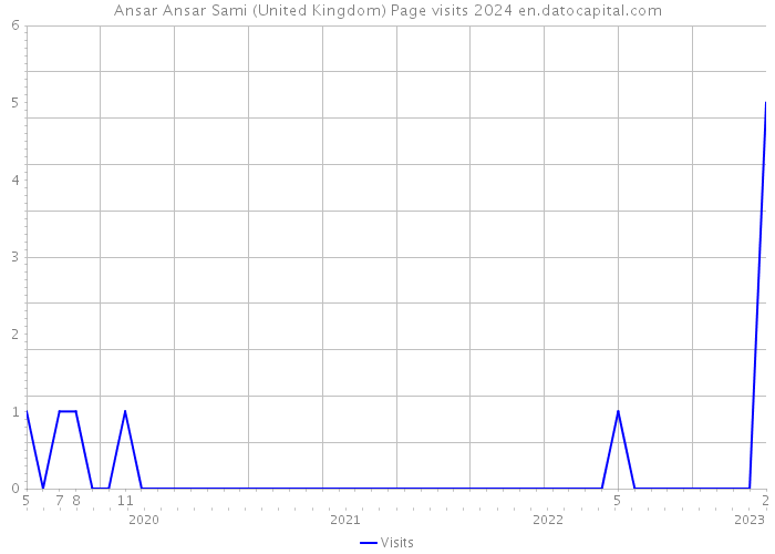 Ansar Ansar Sami (United Kingdom) Page visits 2024 