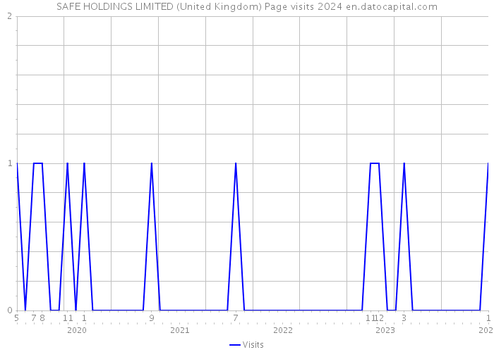SAFE HOLDINGS LIMITED (United Kingdom) Page visits 2024 