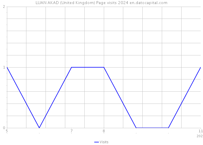 LUAN AKAD (United Kingdom) Page visits 2024 