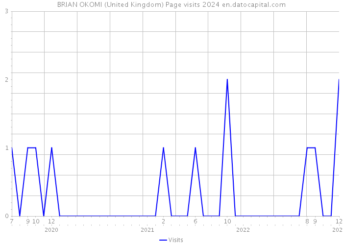 BRIAN OKOMI (United Kingdom) Page visits 2024 