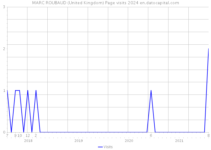 MARC ROUBAUD (United Kingdom) Page visits 2024 