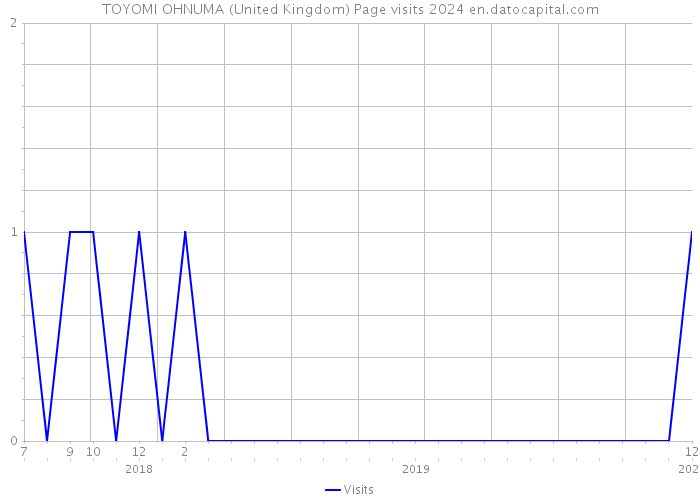 TOYOMI OHNUMA (United Kingdom) Page visits 2024 