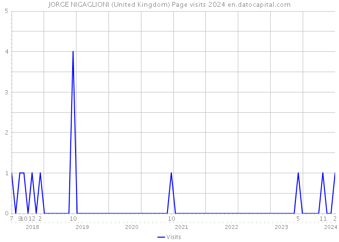 JORGE NIGAGLIONI (United Kingdom) Page visits 2024 