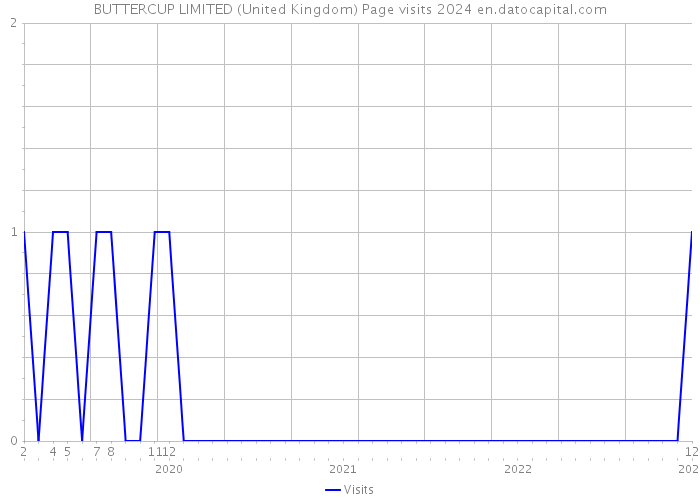 BUTTERCUP LIMITED (United Kingdom) Page visits 2024 