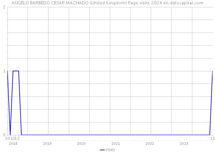 ANGELO BARBEDO CESAR MACHADO (United Kingdom) Page visits 2024 
