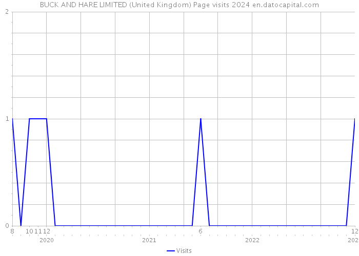 BUCK AND HARE LIMITED (United Kingdom) Page visits 2024 