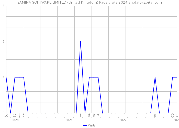 SAMINA SOFTWARE LIMITED (United Kingdom) Page visits 2024 