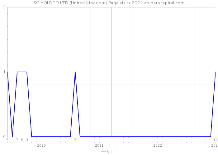 SG HOLDCO LTD (United Kingdom) Page visits 2024 