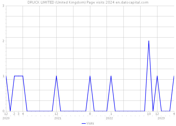 DRUCK LIMITED (United Kingdom) Page visits 2024 