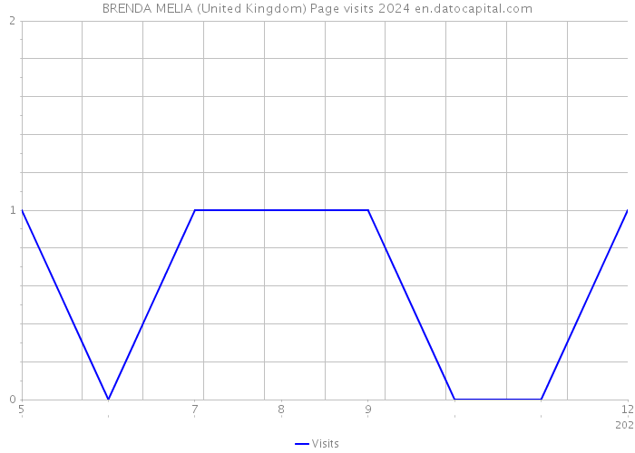 BRENDA MELIA (United Kingdom) Page visits 2024 