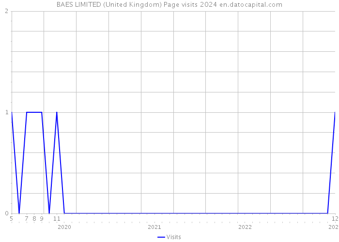 BAES LIMITED (United Kingdom) Page visits 2024 