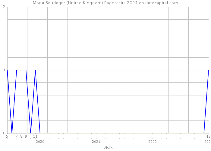 Mona Soudagar (United Kingdom) Page visits 2024 