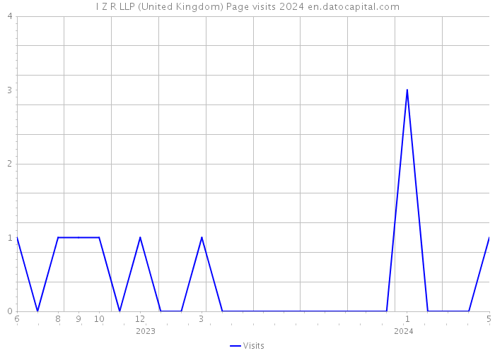 I Z R LLP (United Kingdom) Page visits 2024 