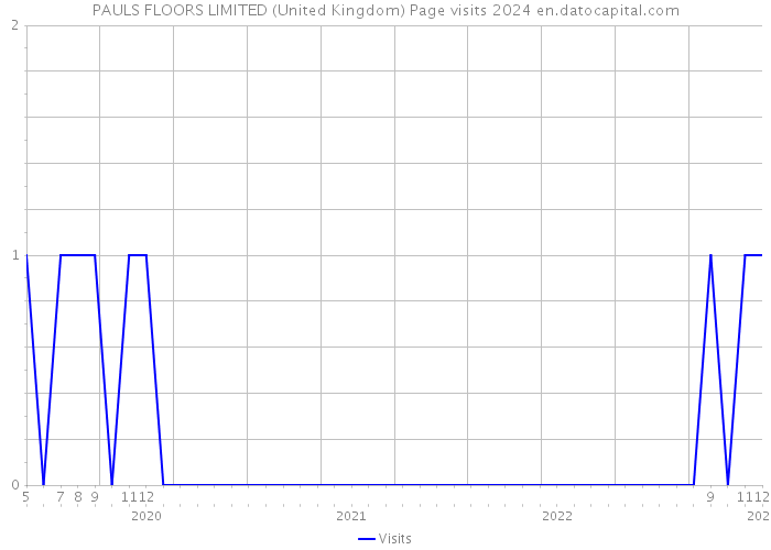 PAULS FLOORS LIMITED (United Kingdom) Page visits 2024 