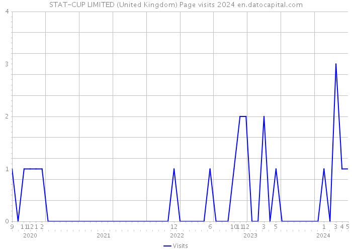 STAT-CUP LIMITED (United Kingdom) Page visits 2024 