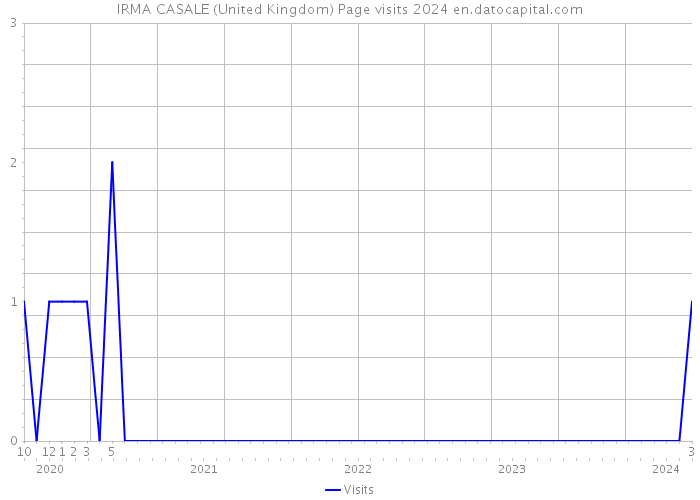 IRMA CASALE (United Kingdom) Page visits 2024 