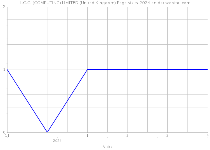 L.C.C. (COMPUTING) LIMITED (United Kingdom) Page visits 2024 